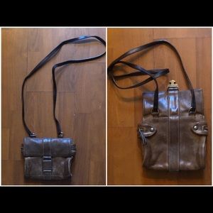 Brunello Cucinelli small leather messenger bag